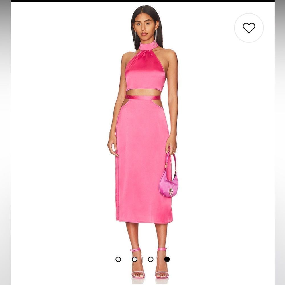 Satin Midi Skirt